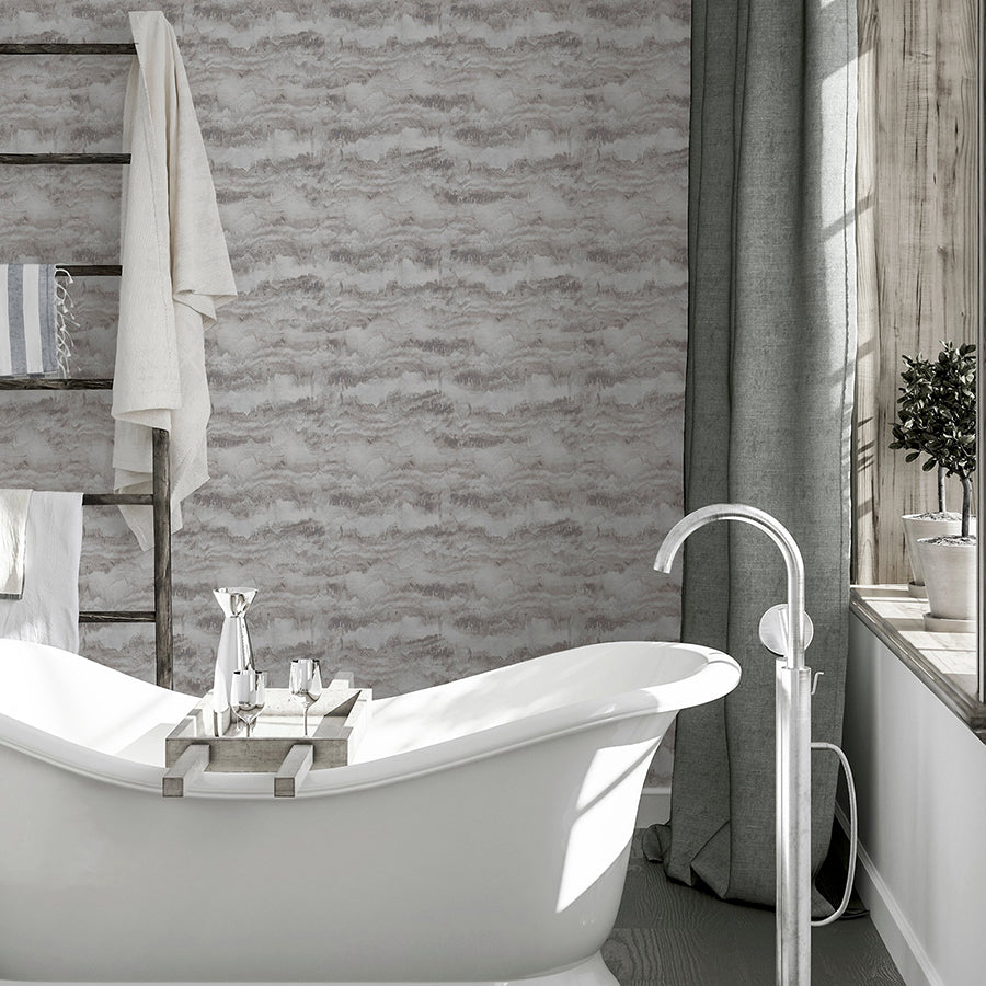 irene-grey-painted-canvas-wallpaper-york-wallcoverings-ah921605 - York Wallcoverings Wallpaper