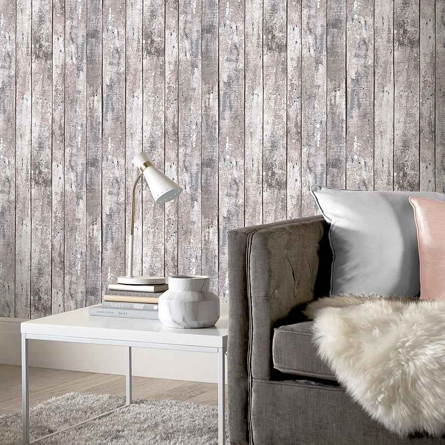 Bertram Neutral Wood Wallpaper - York Wallcoverings - AH922705 - York Wallcoverings Wallpaper
