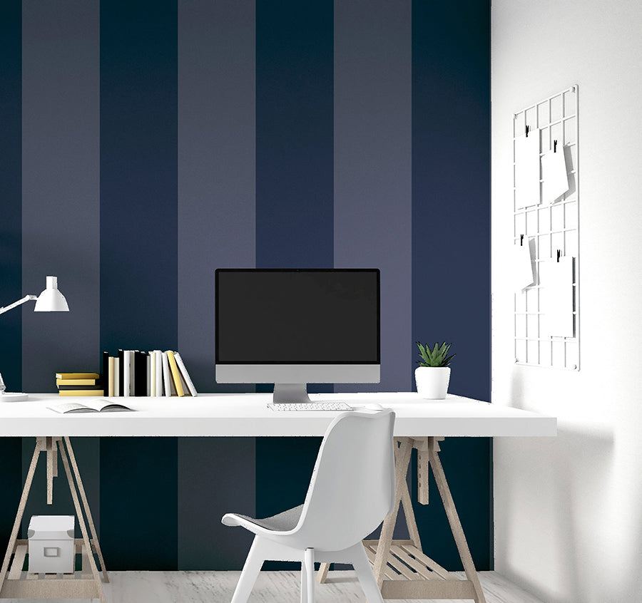 roland-navy-stripe-wallpaper-york-wallcoverings-ah922800 - York Wallcoverings Wallpaper