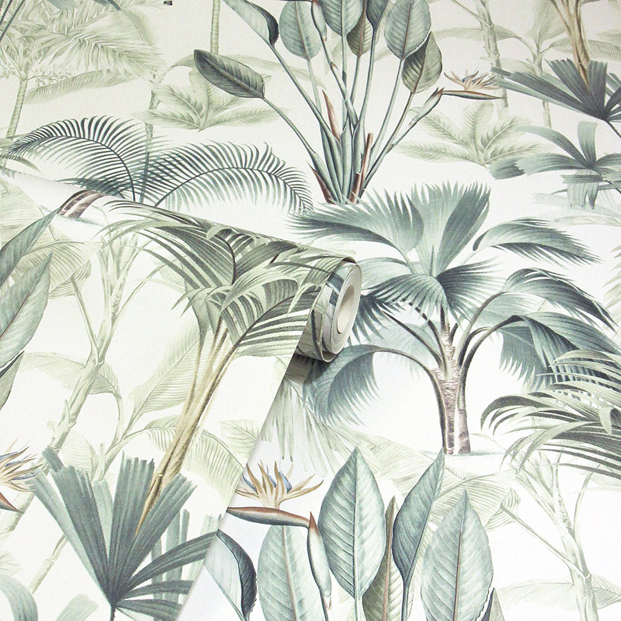 freda-green-palm-trees-wallpaper-york-wallcoverings-ah922908 - York Wallcoverings Wallpaper