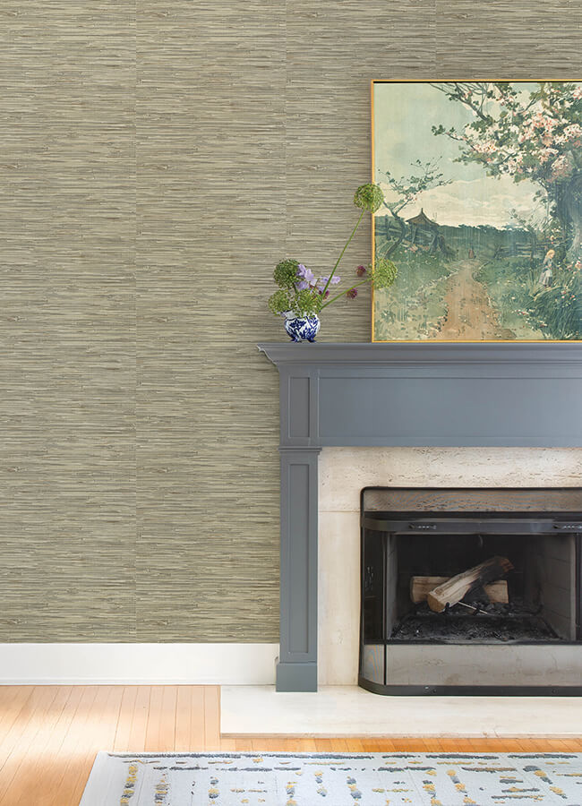 exhale-olive-woven-faux-grasscloth-wallpaper-york-wallcoverings-4147-27262 - York Wallcoverings Papel pintado