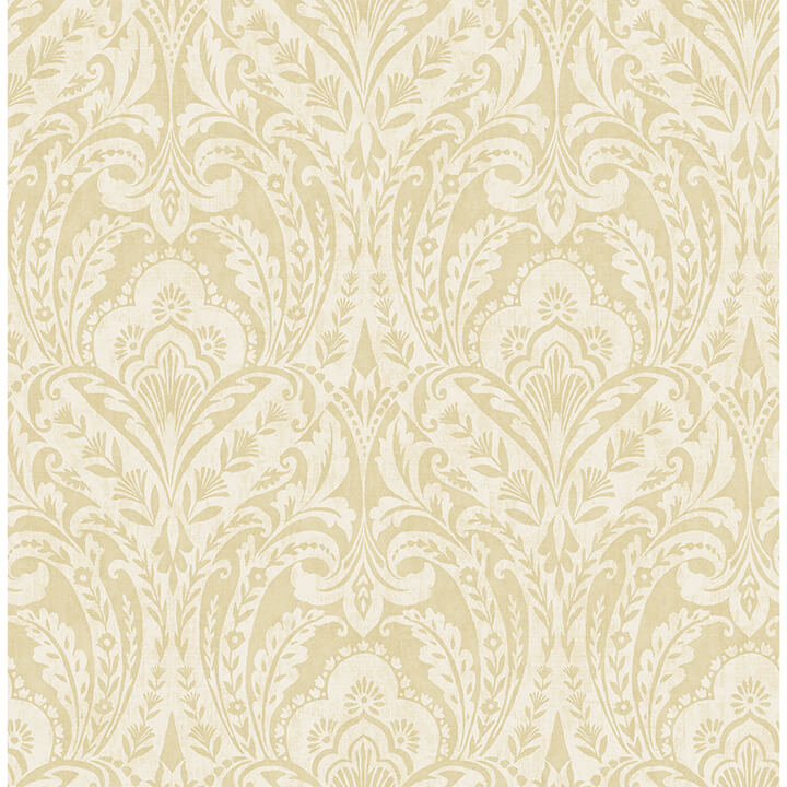 berkshire-butter-damask-wallpaper-york-wallcoverings-4147-27383 - York Wallcoverings Wallpaper