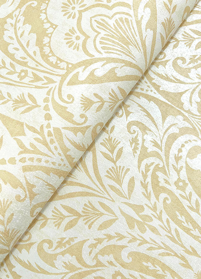 berkshire-butter-damask-wallpaper-york-wallcoverings-4147-27383 - York Wallcoverings Papel pintado