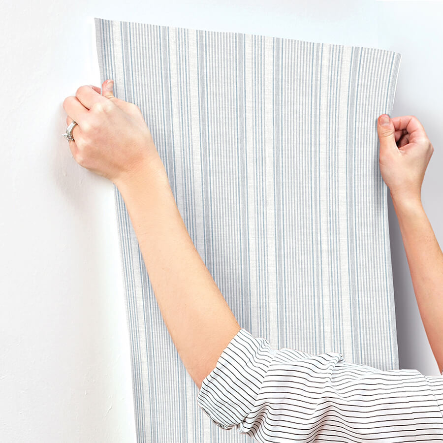 ayanna-blue-striped-wallpaper-york-wallcoverings-4147-27393 - York Wallcoverings Papel pintado