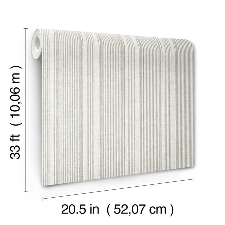 ayanna-neutral-striped-wallpaper-york-wallcoverings-4147-27394 - York Wallcoverings Papel pintado