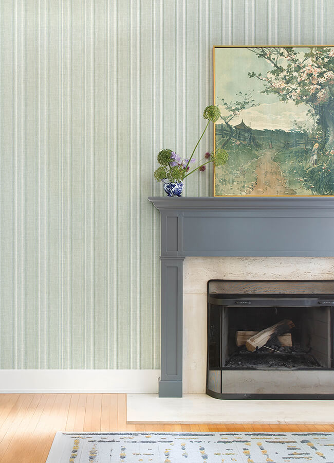 ayanna-light-green-striped-wallpaper-york-wallcoverings-4147-27395 - York Wallcoverings Wallpaper