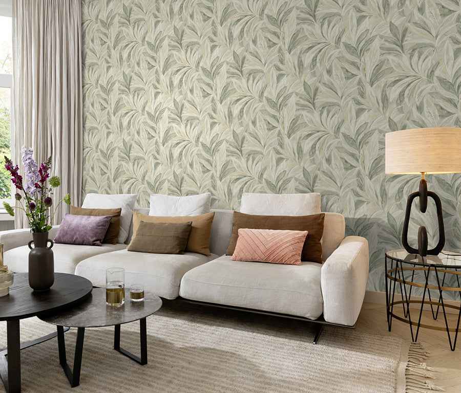 Rennie Moss Leaves Wallpaper - York Wallcoverings - RH547498 - York Wallcoverings Wallpaper