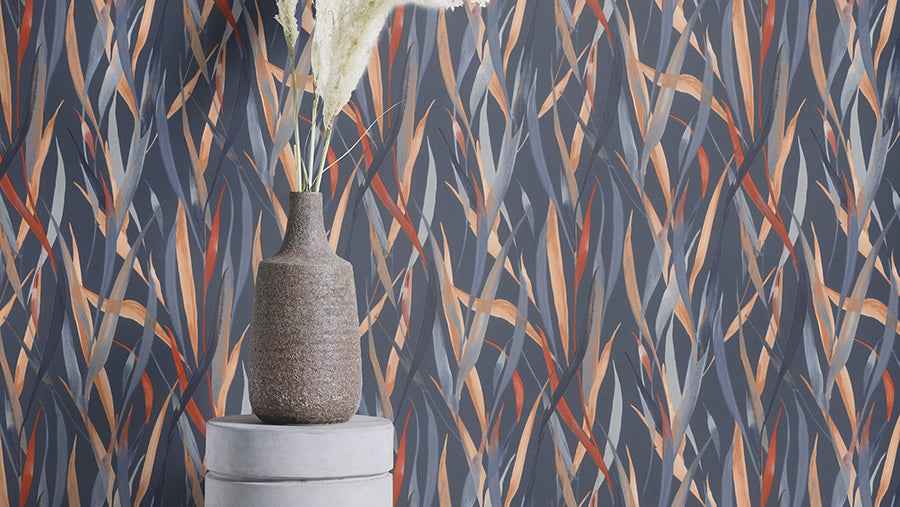 Sway Blue Botanical Wallpaper - York Wallcoverings - RH330236 - York Wallcoverings Wallpaper