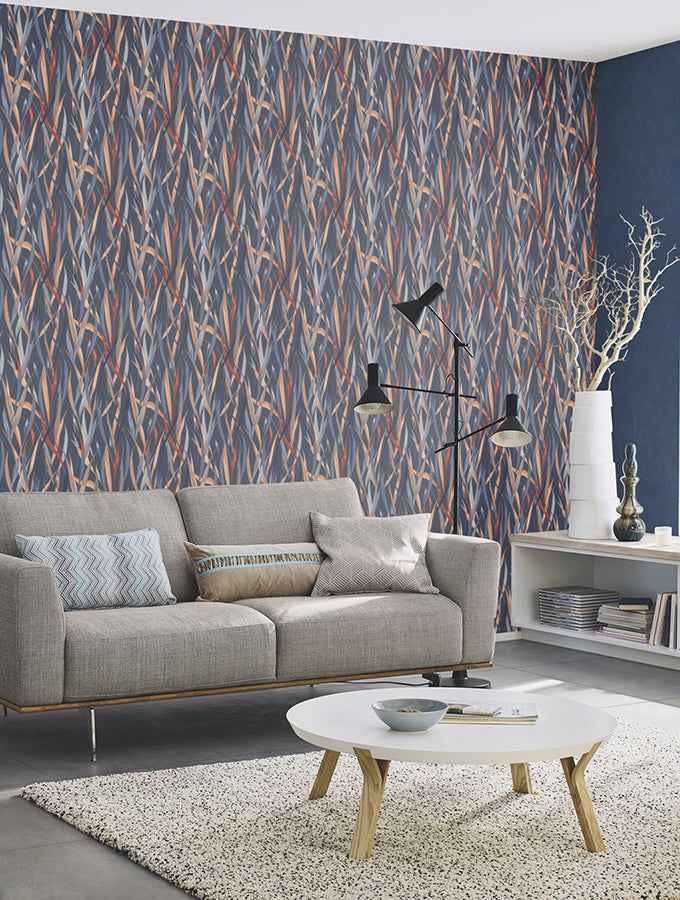 Sway Blue Botanical Wallpaper - York Wallcoverings - RH330236 - York Wallcoverings Wallpaper