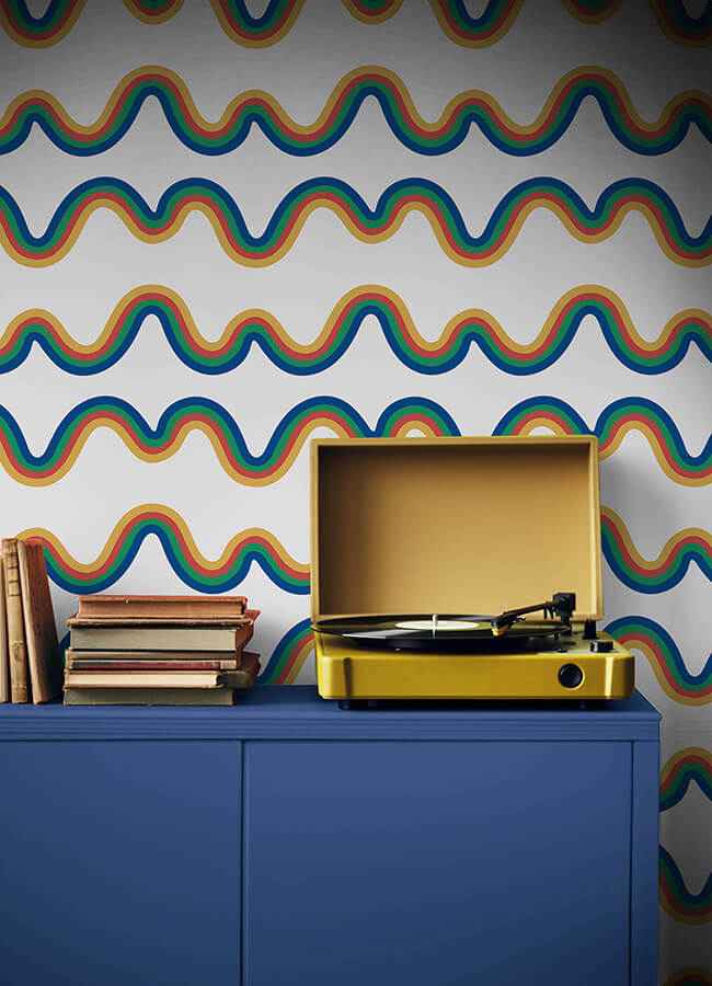 Beverly Slopes Blue Peel and Stick Wallpaper - York Wallcoverings - VGS6436 - York Wallcoverings Wallpaper
