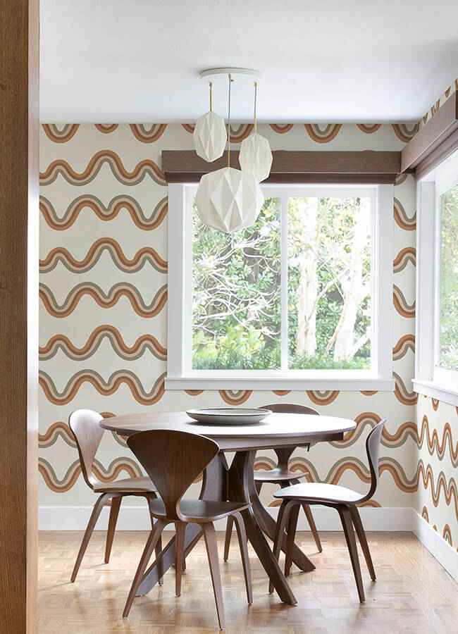 Beverly Slopes Tan Peel and Stick Wallpaper - York Wallcoverings - VGS6437 - York Wallcoverings Wallpaper
