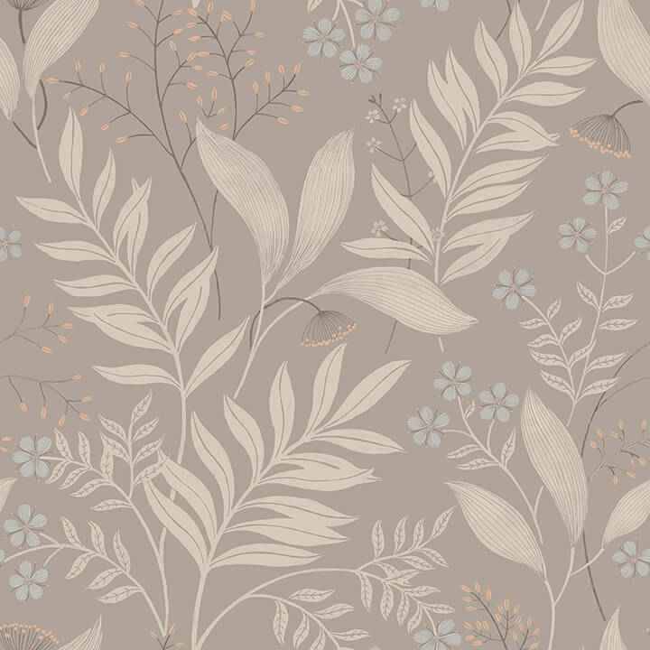 Amanda Taupe Peel & Stick Wallpaper - York Wallcoverings - NUS6424
