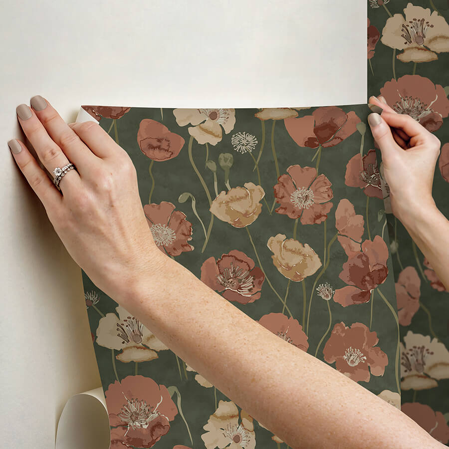 adelia-moss-peel-and-stick-wallpaper-york-wallcoverings-nus6430 - York Wallcoverings Wallpaper