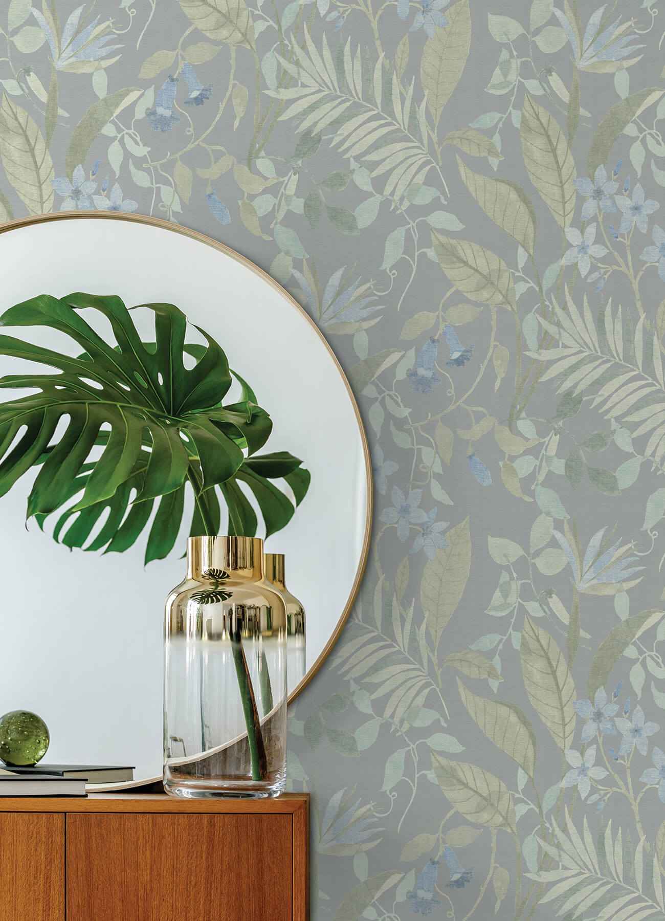 Jesinda Green Peel & Stick Wallpaper - York Wallcoverings - NUS6426 - York Wallcoverings Wallpaper