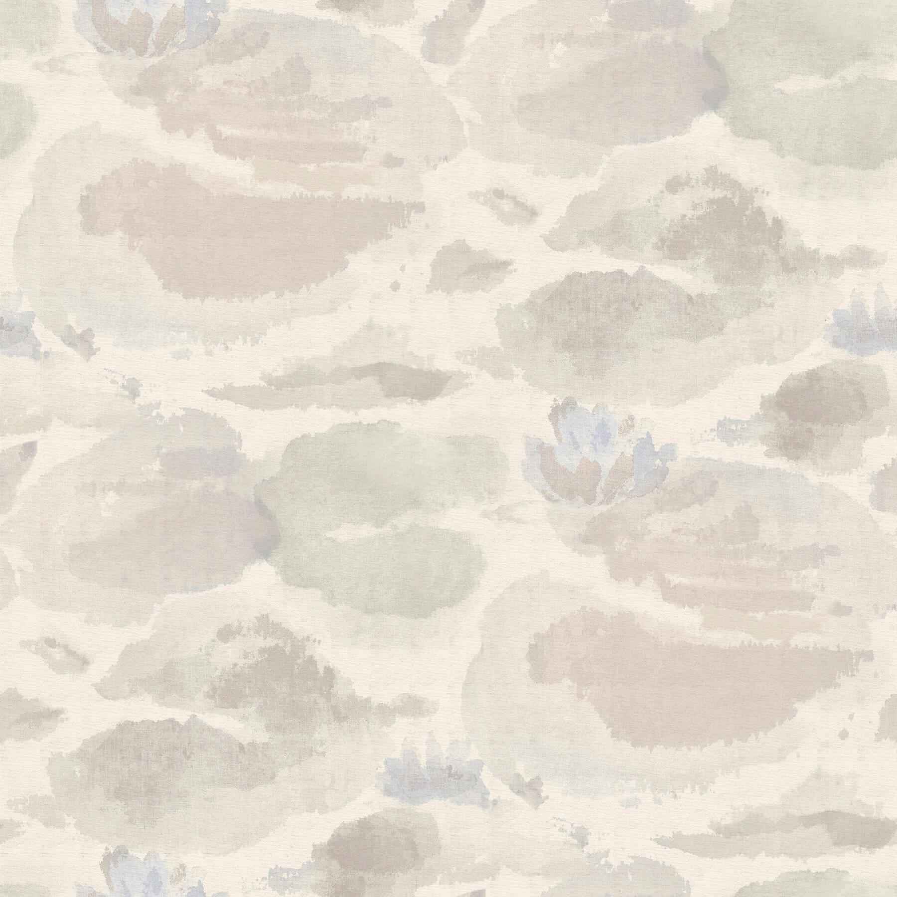 Water Lily Cream Peel & Stick Wallpaper - York Wallcoverings - NUS6421 - York Wallcoverings Wallpaper