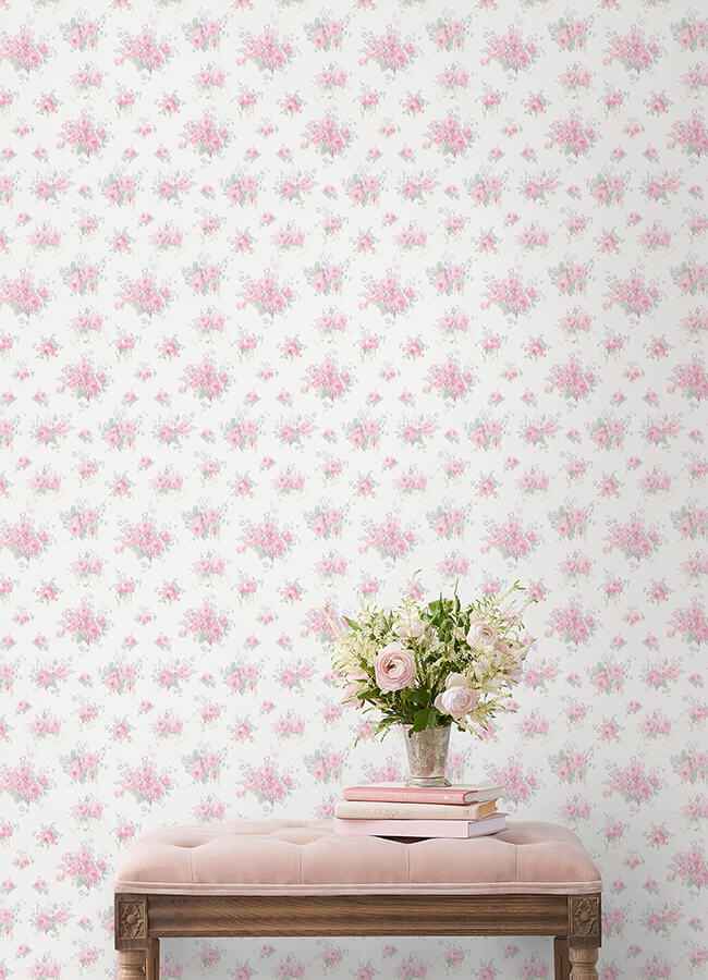 Pasadena Ikat Breezy Pastel Peel and Stick Wallpaper - York Wallcoverings - LFS6432 - York Wallcoverings Wallpaper