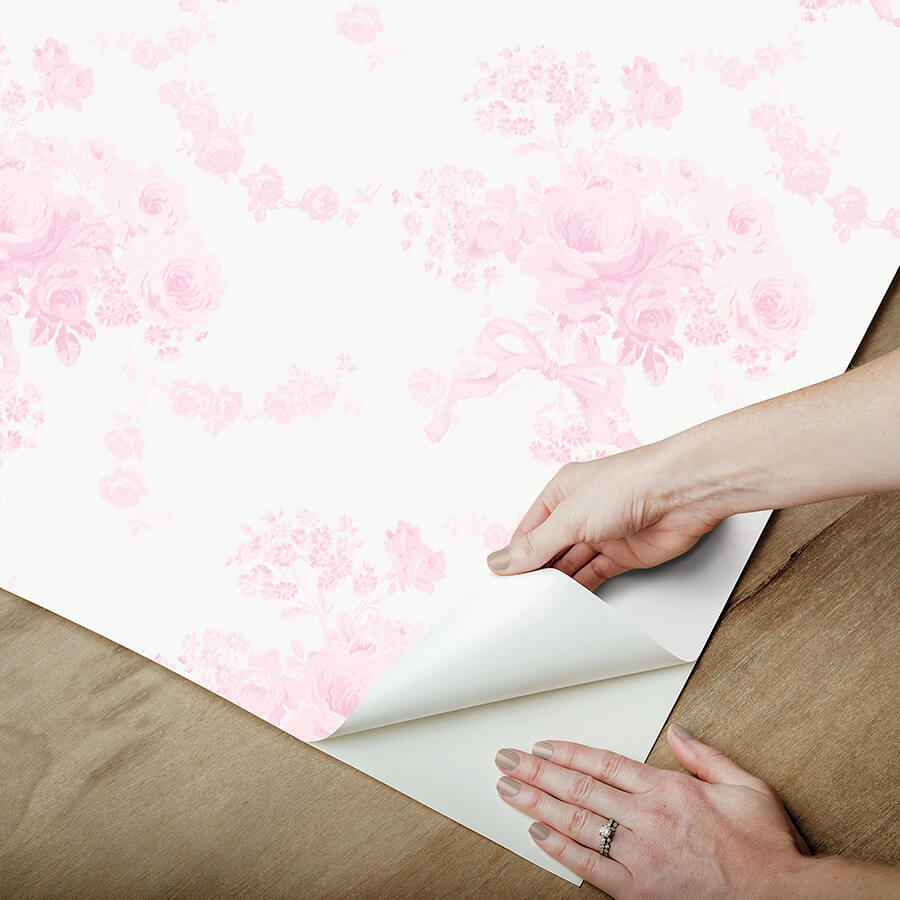 champagne-harbor-pink-dream-peel-and-stick-wallpaper-york-wallcoverings-lfs6433 - York Wallcoverings Wallpaper