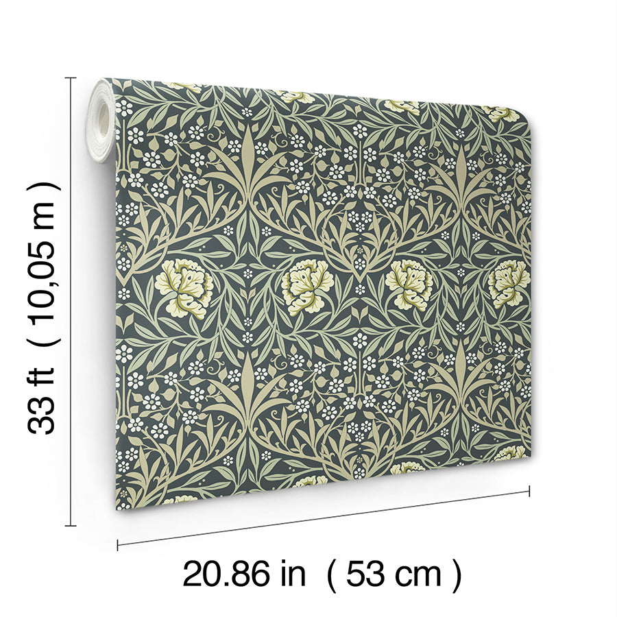 oxford-union-sea-green-floral-vines-wallpaper-york-wallcoverings-4171-82047