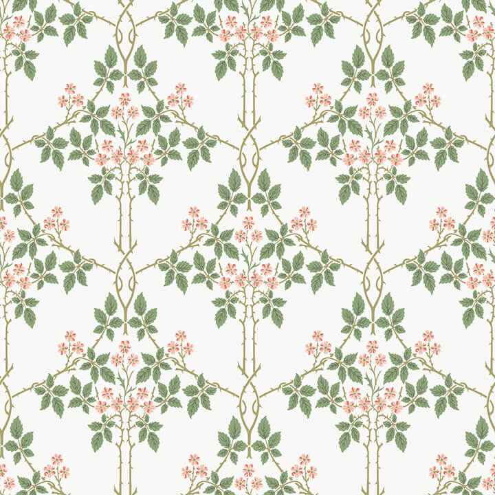 Blackberry Pink Vine Trellis Wallpaper - York Wallcoverings - 4171-82054 - York Wallcoverings Wallpaper