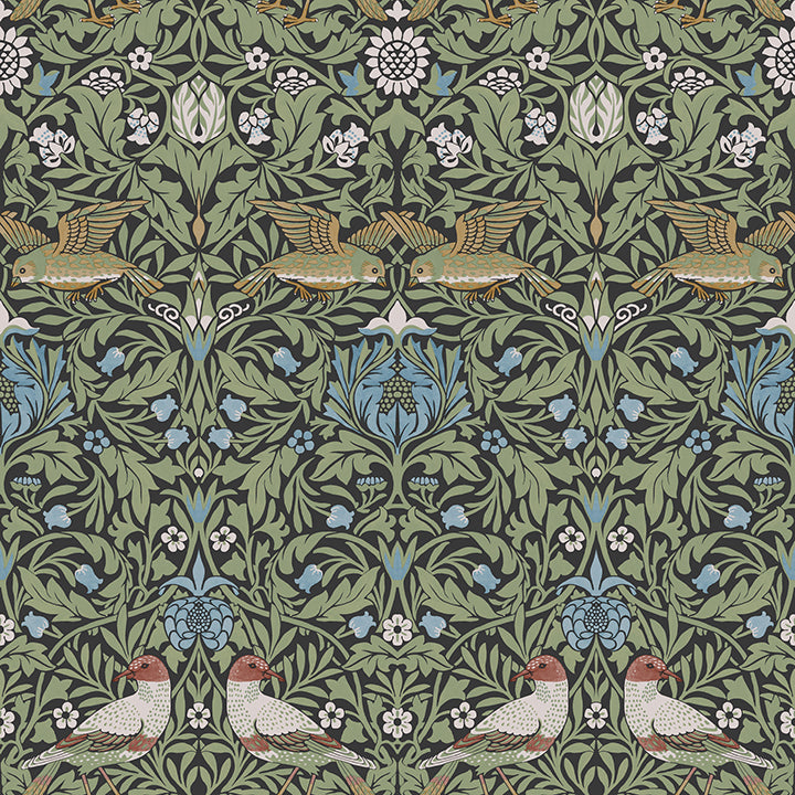 bird-multicolor-floral-thicket-wallpaper-york-wallcoverings-4171-82062