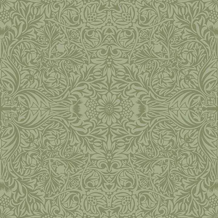 Ceiling Green Intricate Floral Wallpaper - York Wallcoverings - 4171-82071 - York Wallcoverings Wallpaper