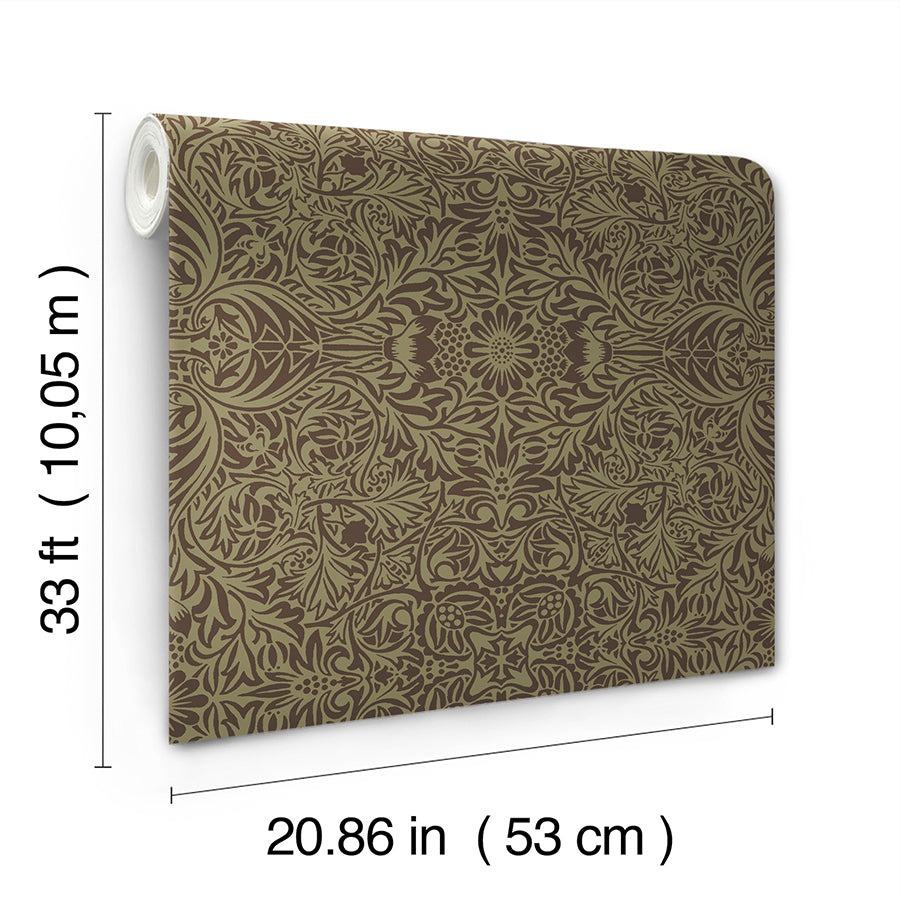 ceiling-brown-intricate-floral-wallpaper-york-wallcoverings-4171-82072