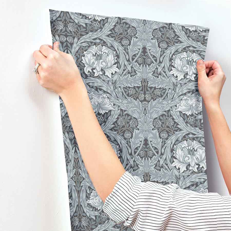 African Marigold Dark Blue Floral Wallpaper - York Wallcoverings - 4171-82074 - York Wallcoverings Wallpaper