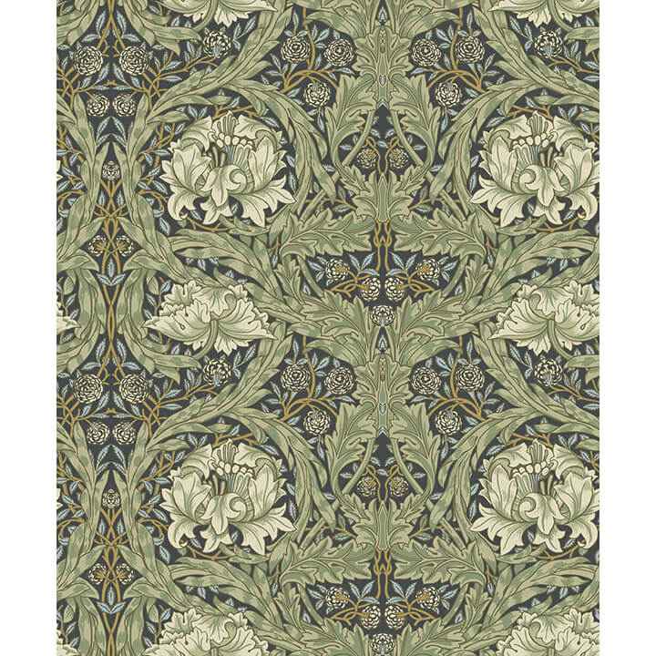African Marigold Sea Green Floral Wallpaper - York Wallcoverings - 4171-82075