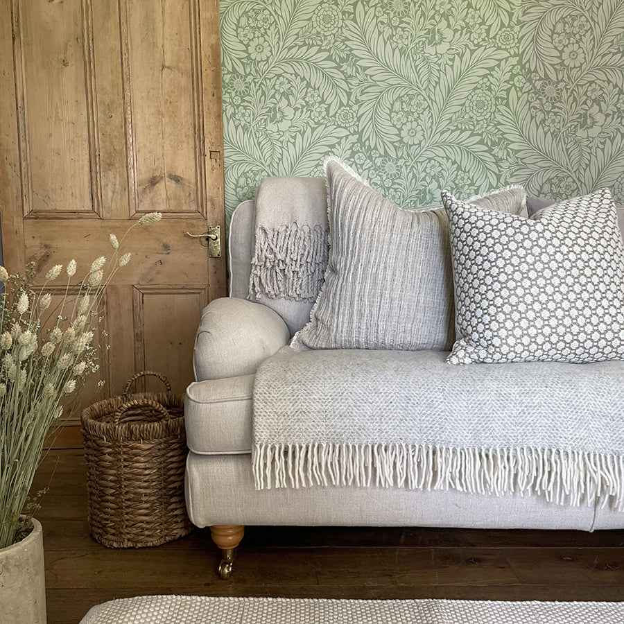 Florence Green Leaf Wallpaper - York Wallcoverings - BG720 - York Wallcoverings Wallpaper
