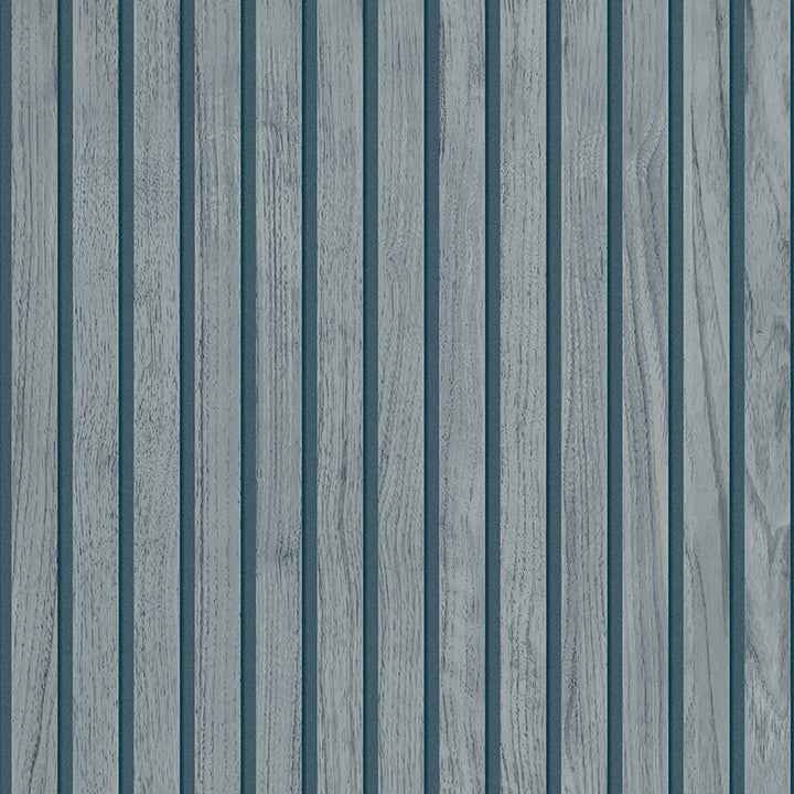 Panacea Blue Wood Wallpaper - York Wallcoverings - BG1164