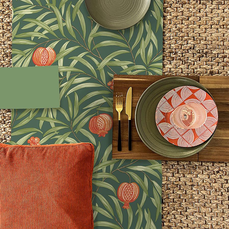 elena-green-pomegranate-wallpaper-york-wallcoverings-bg9613 - York Wallcoverings Papel pintado