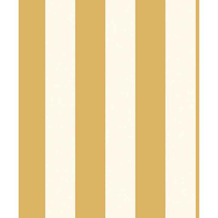 Tavish Mustard Stripe Wallpaper - York Wallcoverings - FD43455