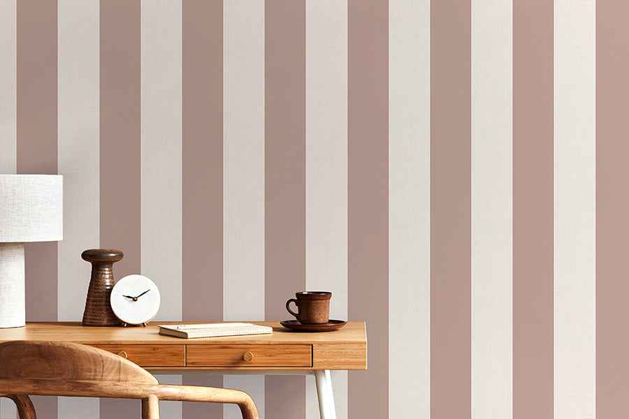 Tavish Light Pink Stripe Wallpaper - York Wallcoverings - FD43456 - York Wallcoverings Wallpaper
