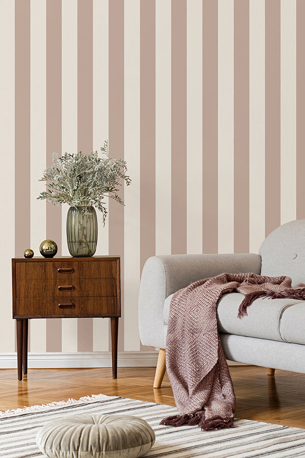 tavish-light-pink-stripe-wallpaper-york-wallcoverings-fd43456 - York Wallcoverings Wallpaper