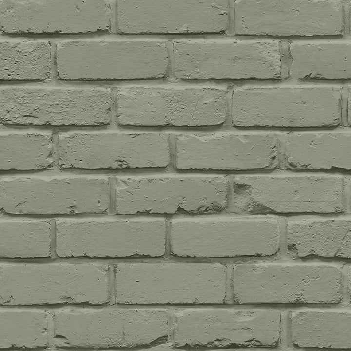 Alpin Sage Painted Brick Wallpaper - York Wallcoverings - FD43603 - York Wallcoverings Wallpaper