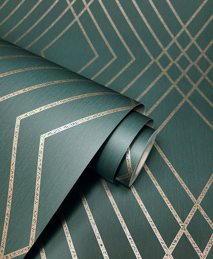 shard-evergreen-trellis-wallpaper-york-wallcoverings-fd43613 - York Wallcoverings Wallpaper