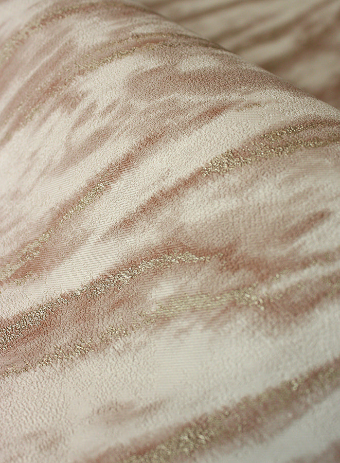 arran-rose-gold-swirling-stripe-wallpaper-york-wallcoverings-m1862 - York Wallcoverings Wallpaper