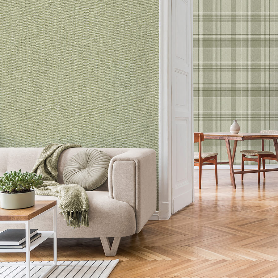 theo-light-green-chevron-wallpaper-york-wallcoverings-m1867 - York Wallcoverings Wallpaper