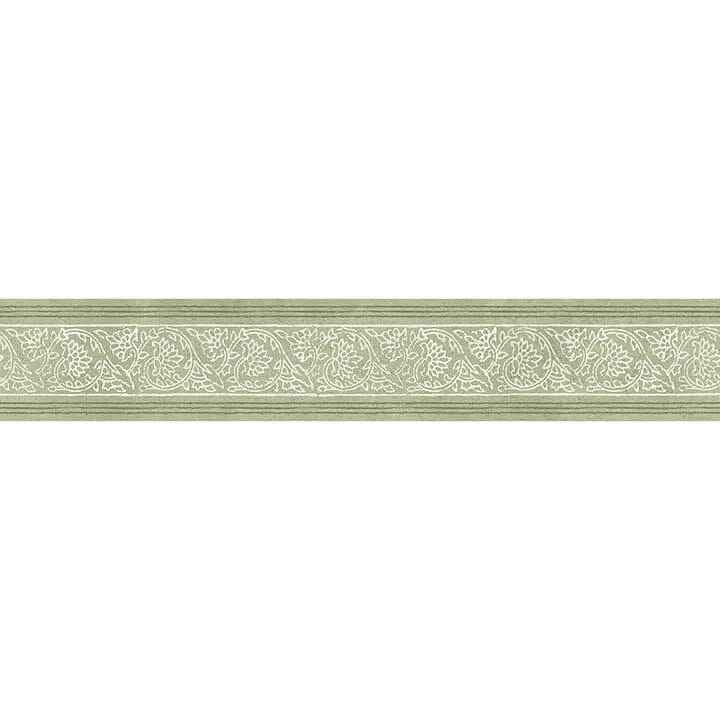 Carved Floral Green Trim Wall Border - York Wallcoverings - 4148-14501 - York Wallcoverings Wallpaper