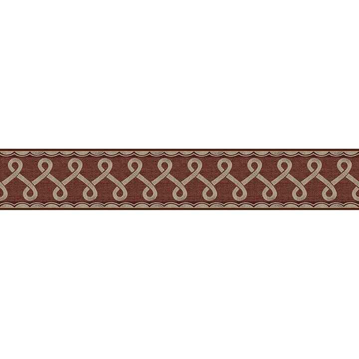 Scalloped Ribbon Red Trim Wall Border - York Wallcoverings - 4148-14506 - York Wallcoverings Wallpaper