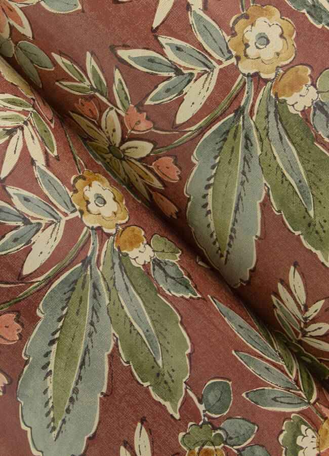 Begonia Red Floral Trail Wallpaper - York Wallcoverings - 4148-27425 - York Wallcoverings Wallpaper