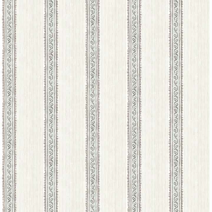 Mandevilla Aqua Vine Stripe Wallpaper - York Wallcoverings - 4148-27427 - York Wallcoverings Wallpaper