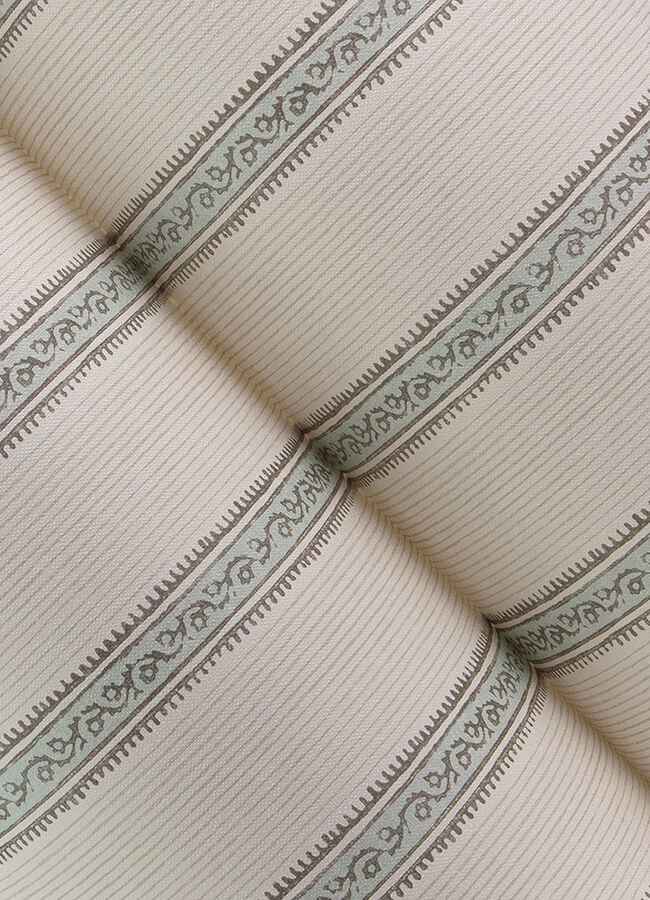 Mandevilla Aqua Vine Stripe Wallpaper - York Wallcoverings - 4148-27427 - York Wallcoverings Wallpaper