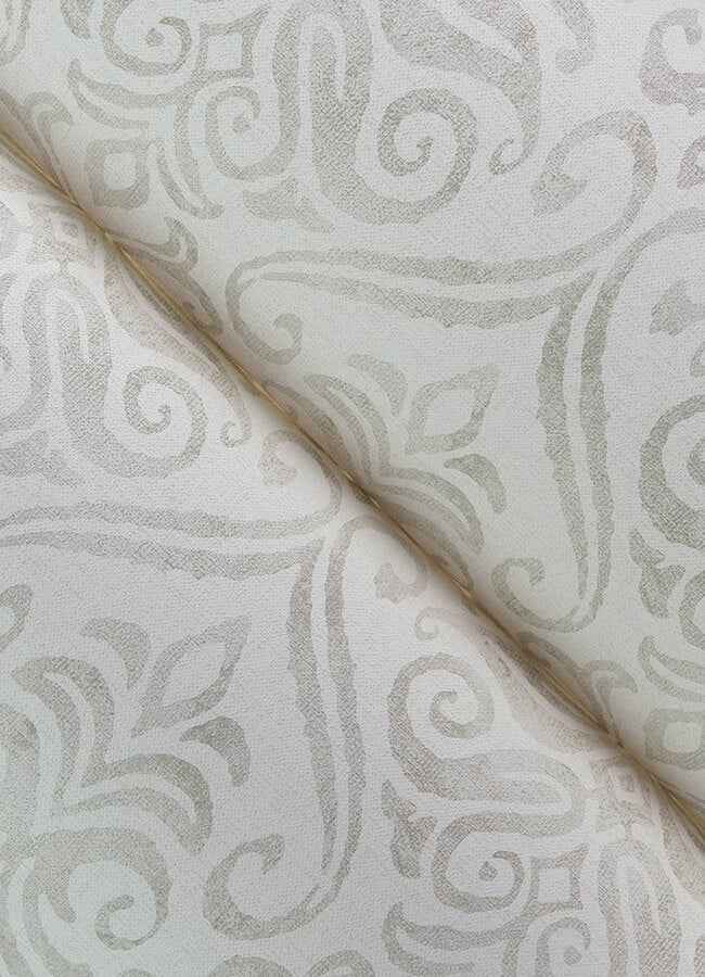 Adavu Dove Damask Wallpaper - York Wallcoverings - 4148-27437 - York Wallcoverings Wallpaper