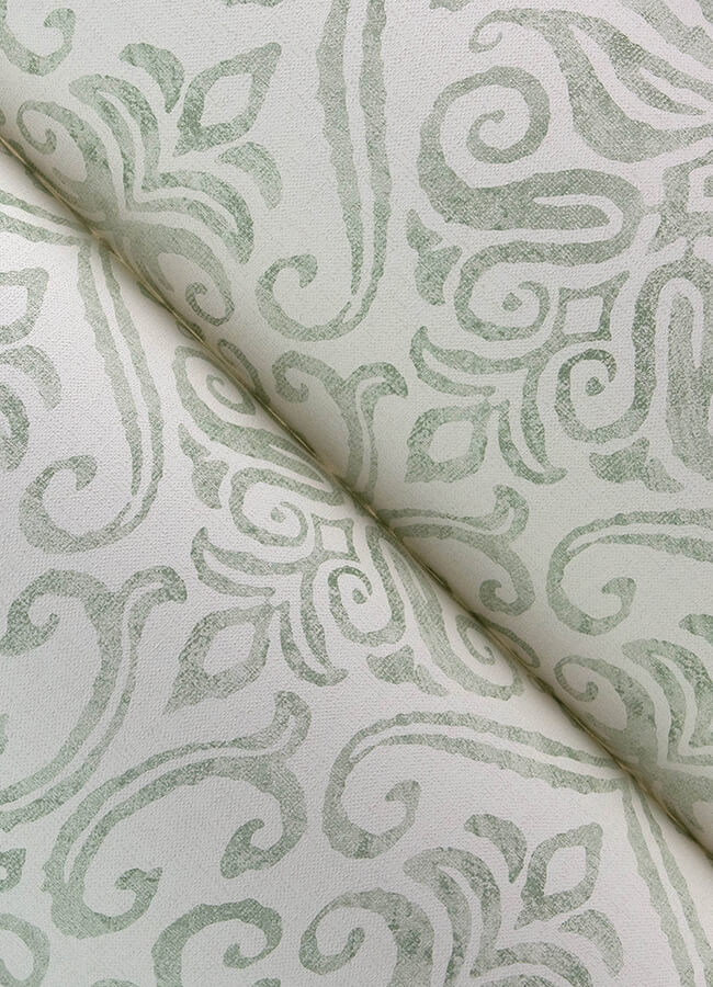 adavu-sage-damask-wallpaper-york-wallcoverings-4148-27441 - York Wallcoverings Wallpaper