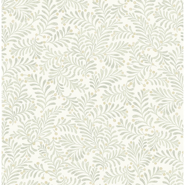 chrysantha-sage-berry-branches-wallpaper-york-wallcoverings-4148-27444 - York Wallcoverings Wallpaper