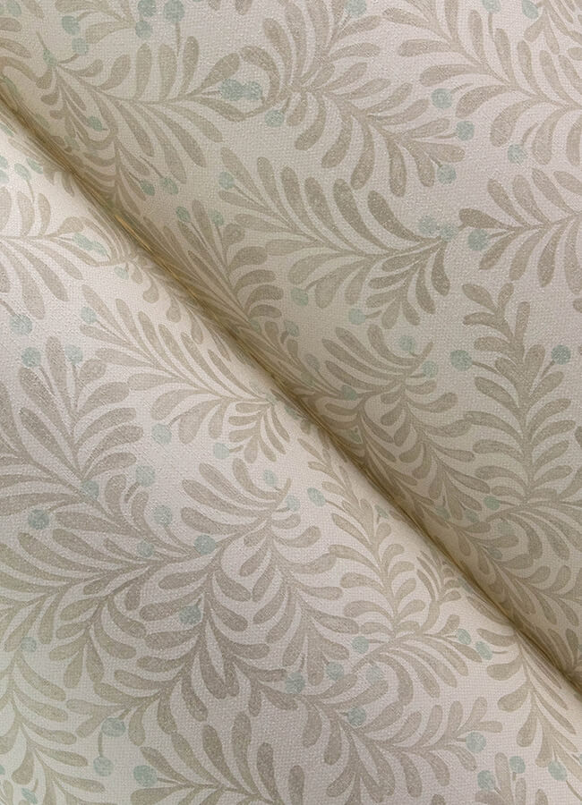 chrysantha-light-grey-berry-branches-wallpaper-york-wallcoverings-4148-27445 - York Wallcoverings Wallpaper