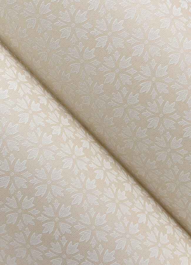Phlox Khaki Floral Stamp Wallpaper - York Wallcoverings - 4148-27455 - York Wallcoverings Wallpaper