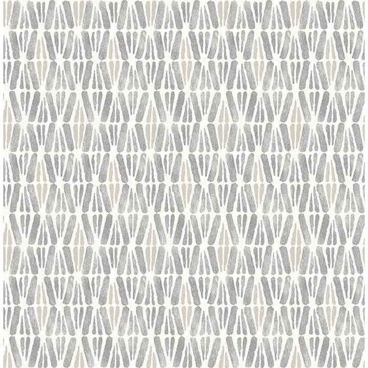 Nabi Charcoal Geometric Wallpaper - York Wallcoverings - 4148-27463