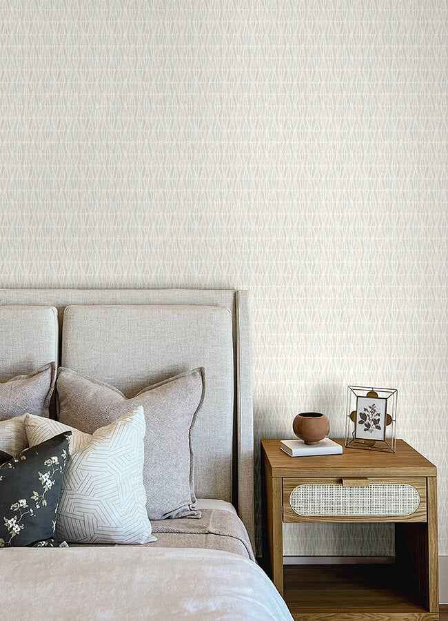 Nabi Beige Geometric Wallpaper - York Wallcoverings - 4148-27464 - York Wallcoverings Wallpaper